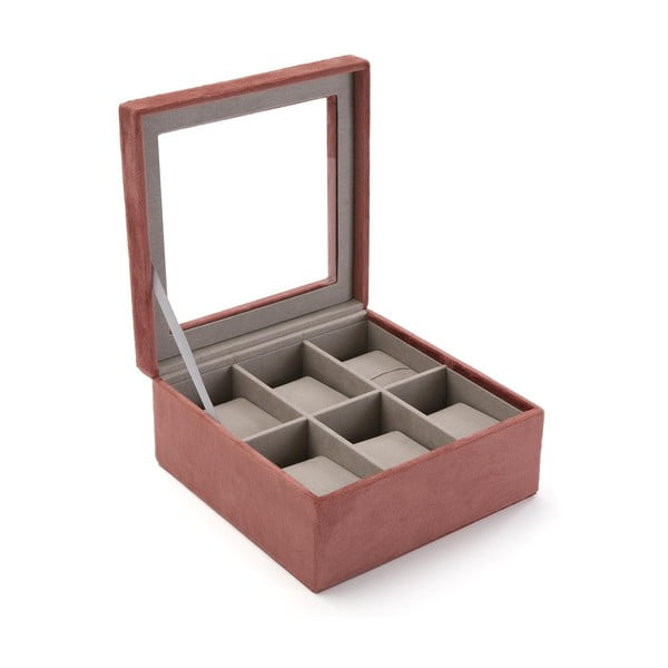 Стара кутия за часовници от розово кадифе Terracota - Versa