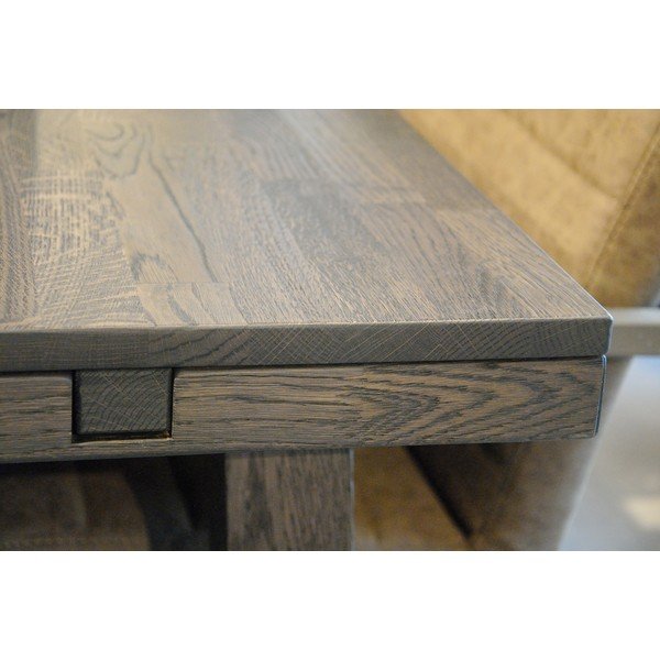 Тъмнокафява дъбова маса за хранене , 170 x 95 cm Brooklyn - Rowico-image-2