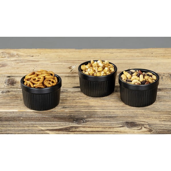 Черни керамични купи за сервиране в комплект от 3 бр. ø 8 см Ewi - Wenko-image-1