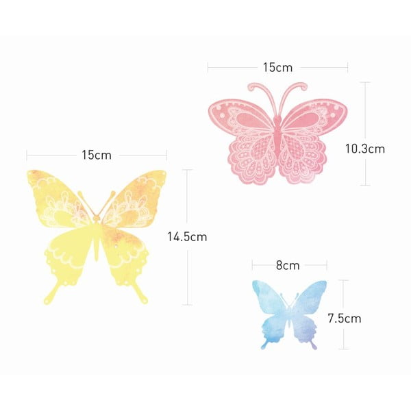 Комплект от 24 артистични стикера с пеперуди - Ambiance-image-3