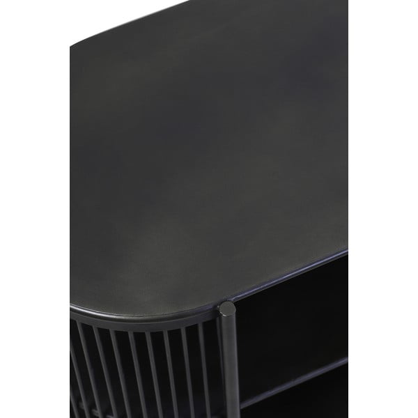 Черен метален нисък скрин с чекмеджета 149x80 cm Yinthe - Light & Living-image-4