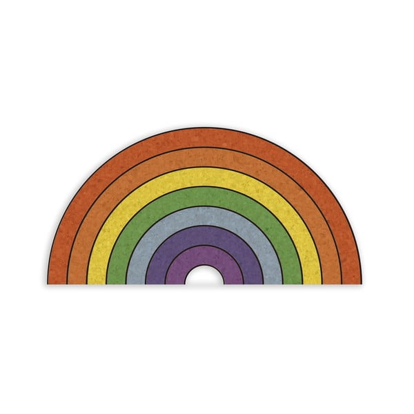 Коркова дъска с форма на дъга , 70 x 50 cm Rainbow - Really Nice Things