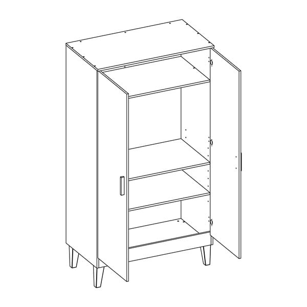 Бял шкаф Lounge - Vox-image-2