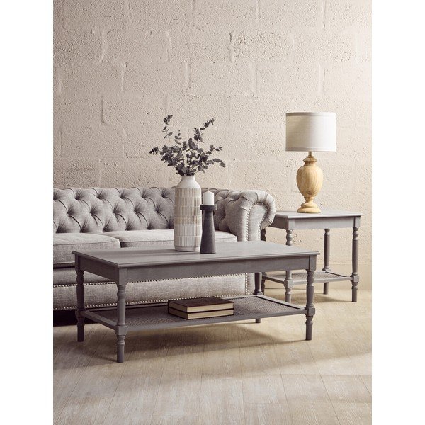 Сива масичка за кафе 60x120 cm Heritage – Premier Housewares-image-1