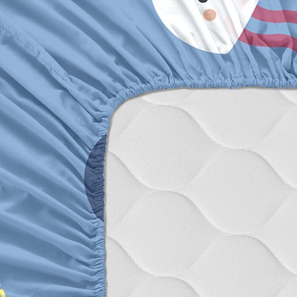 Бебешки памучен чаршаф Happynois , 120 x 60 cm Yellow Submarine - Mr. Fox-image-2