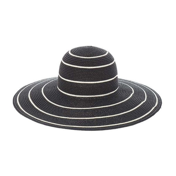 Slaměný klobouk Black Stipes