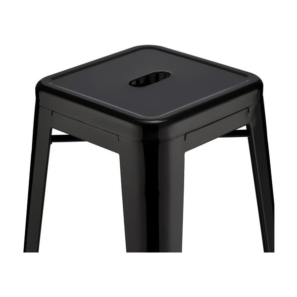 Черни метални бар столове в комплект от 2 броя 76 cm Korona - Furnhouse-image-3
