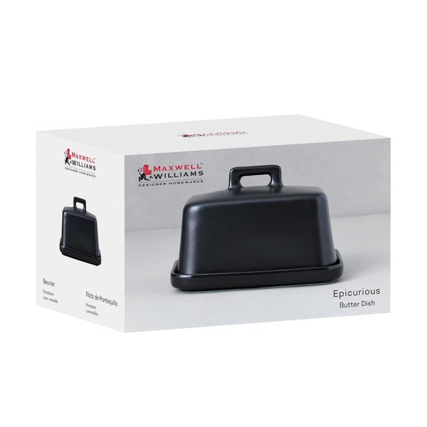 Черна порцеланова масломелачка Epicurious - Maxwell & Williams-image-1