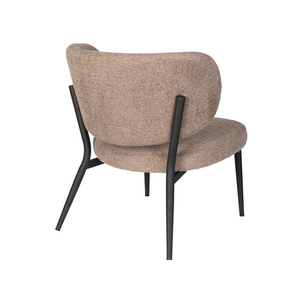 Светлокафяво кресло Sanne – White Label-image-4