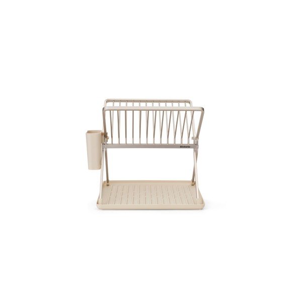 Бежова метална двуетажна тавичка за оттичане 37x33 cm – Brabantia