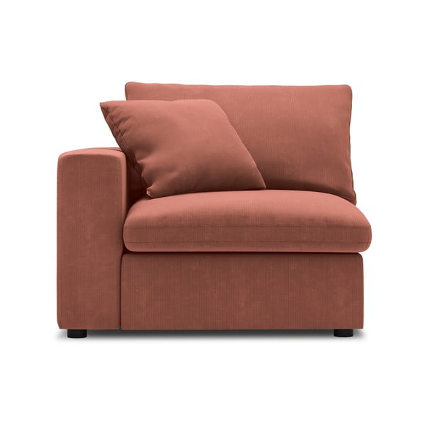 Розов ъгъл на модулен диван от велур Galaxy, ляв ъгъл - Windsor & Co Sofas