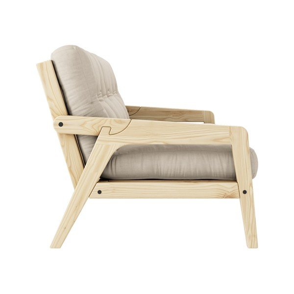 Бежов разтегателен диван 204 cm Grab - Karup Design-image-4