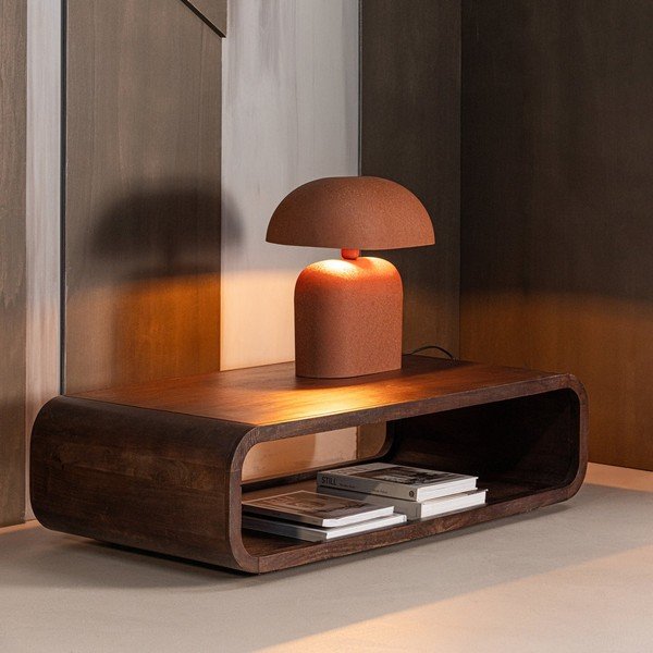 Масичка за кафе от масивно манго в тъмно естествен цвят 60x120 cm Kinu – WOOOD-image-1