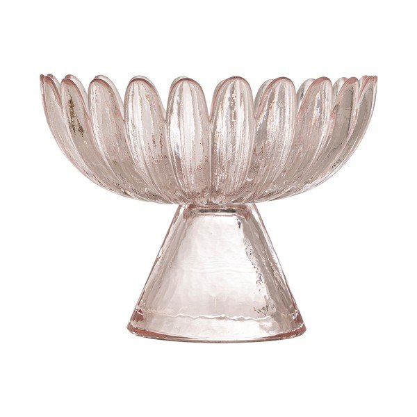 Светлорозова стъклена купичка за сервиране 220 ml Nalu – Bloomingville