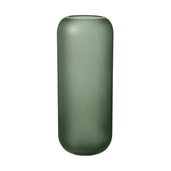 Зелена стъклена ваза Bright, височина 30 cm - Blomus