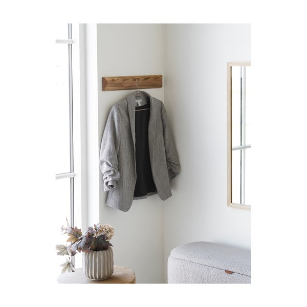 Стенна закачалка от масивен дъб в естествен цвят 50 cm Barco – House Nordic-image-1