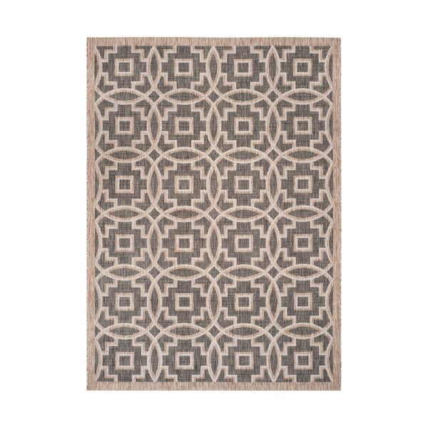Черно-бежов килим за открито Jade, 160 x 230 cm - Safavieh