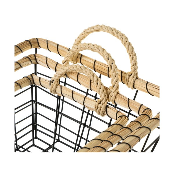 Телени метални кошници в комплект от 6 броя - Casa Selección-image-1