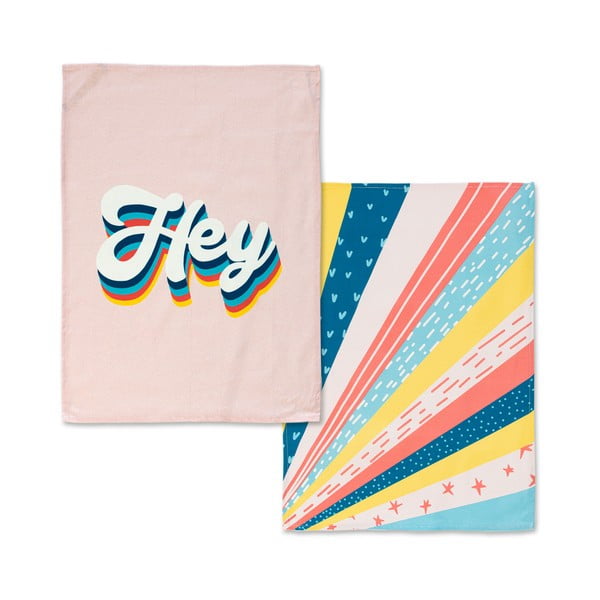 Памучни кърпи в комплект от 2 броя 50x70 cm Hey - Aware