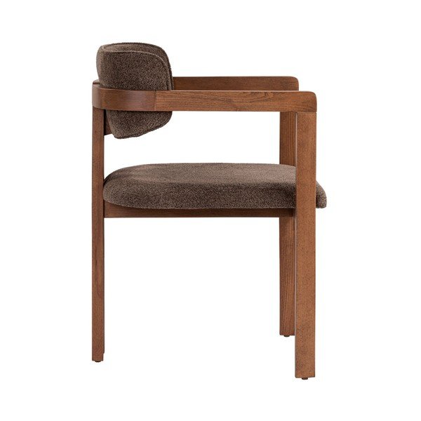 Кафяв трапезен стол с подлакътници Toscana – Kalune Design-image-3