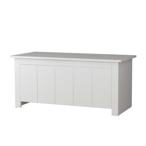 Бяла ракла от масивен бор 100x45 cm Bertram – Støraa-image-2