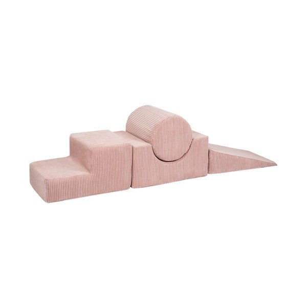 Розово велурено игрище от пяна 45x170x30 cm Montessori – Meowbaby