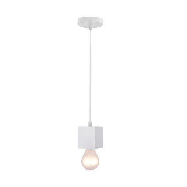 Бяло висящо осветително тяло Cubick – Candellux Lighting