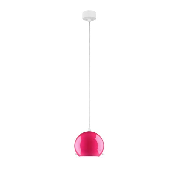 Розова лампа за таван с бял кабел Myoo - Sotto Luce