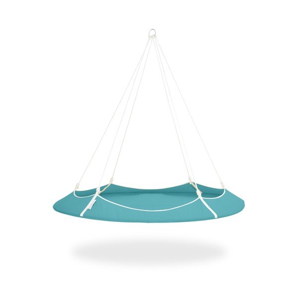 Синя градинска люлка със стойка - Hangout Pod-image-3