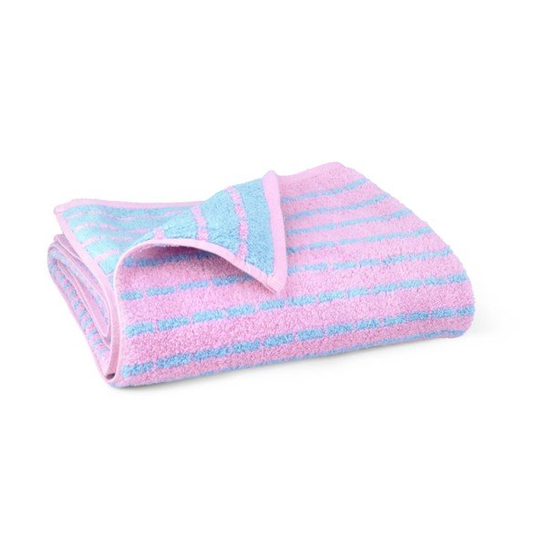 Синя/розова хавлиена кърпа от тери със смес от бамбук 70x140 cm Nuance – JUNA