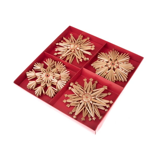 Сламени Коледни украси в комплект 12 бр. – Dakls