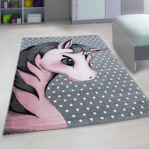 Розово-сив детски килим 140x200 cm Kids – Ayyildiz Carpets-image-1