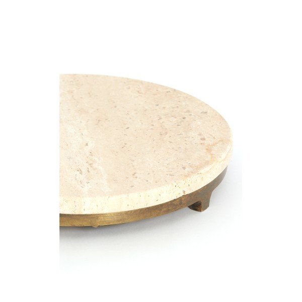 Кръгла странична масичка с скаменен плот за маса ø 26 cm Leda – Light & Living-image-3
