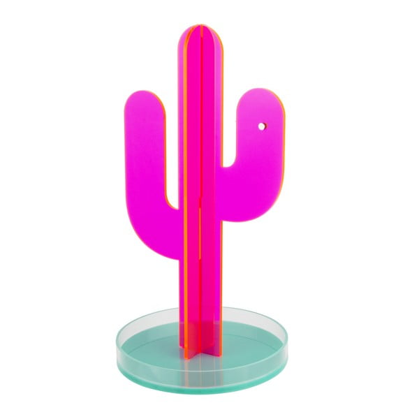 Розова декоративна стойка за снимки във формата на кактус Cactus - Le Studio