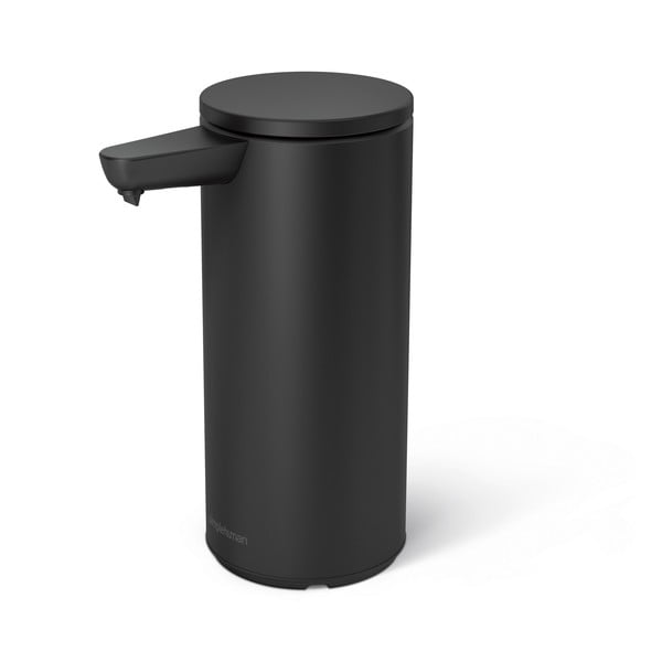 Черен автоматичен стоманен диспенсер за сапун 266 ml – simplehuman