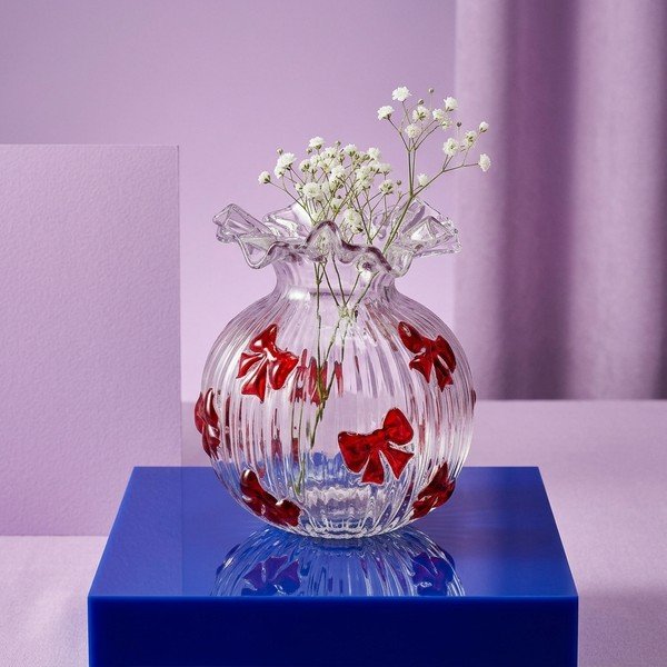 Стъклена ваза (височина 20,5 cm) Halynor – Bizzotto-image-1