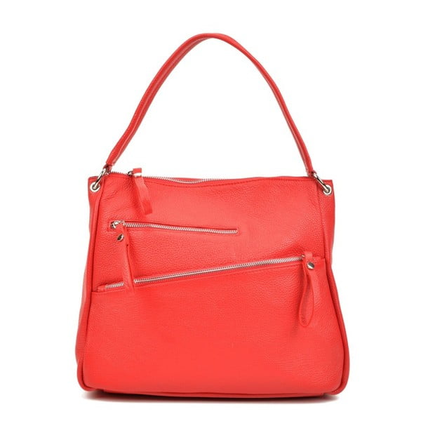 Червена кожена чанта Perro - Carla Ferreri