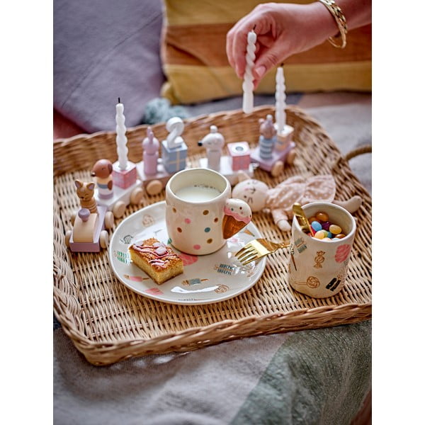 Бежова керамична детска чаша 255 ml Creamy – Bloomingville Mini-image-3