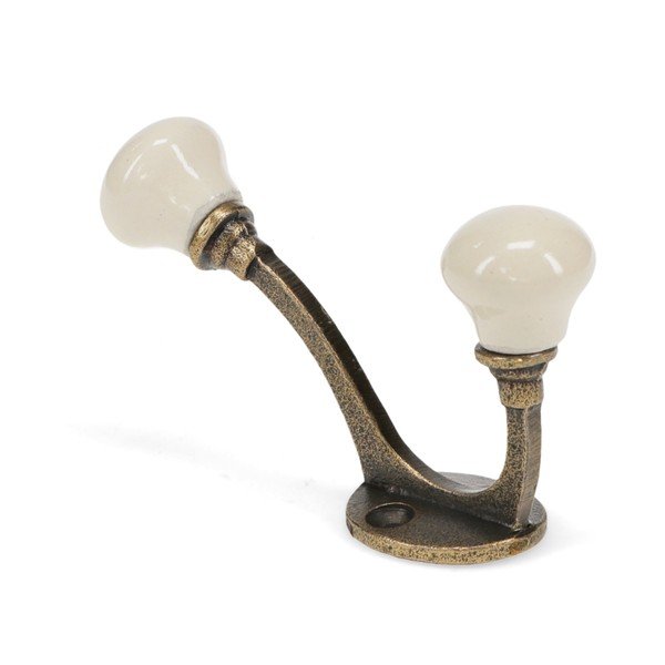 Кремава метална стенна закачалка 3 cm – Rex London-image-3