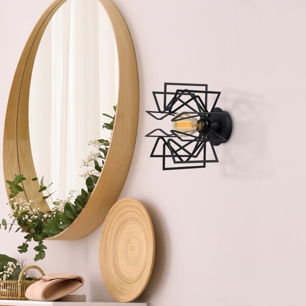 Черна стенна лампа Nemrut – Opviq lights-image-2