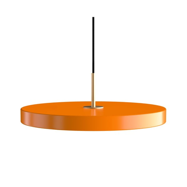 Оранжево LED висящо осветително тяло с метален абажур ø 43 cm Asteria Medium – UMAGE