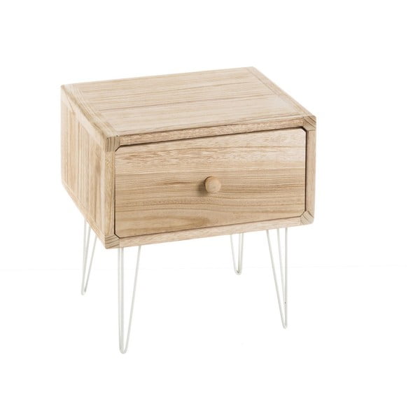 Нощно шкафче от екзотична дървесина в естествен цвят Natural Way - Casa Selección