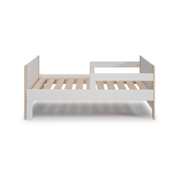 Детско легло в бял и естествен цвят с възможност за удължаване 90x140/190 cm Willi - Marckeric