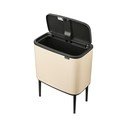 Бежово стоманено кошче за боклук, отваряне с докосване 36 l Bo Touch Bin – Brabantia
