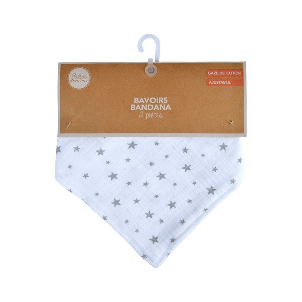 Бели муселинови лигавници в комплект от 2 броя – Bébé Douceur-image-2