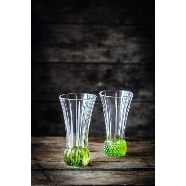 Комплект от 2 вази от кристално стъкло Lime, височина 13,6 cm Spring - Nachtmann-image-1