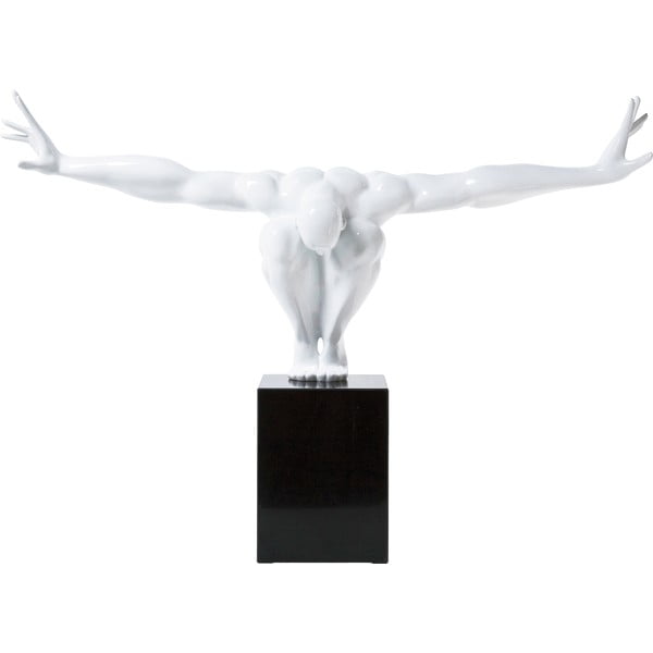 Бяла декоративна статуетка Атлет, 75 x 52 cm Athlet - Kare Design