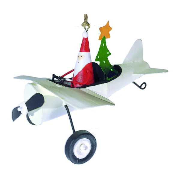 Висяща коледна украса Santa in Airplane - G-Bork