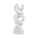 Бял керамичен свещник за три свещи Усукан, височина 31,4 cm - PT LIVING