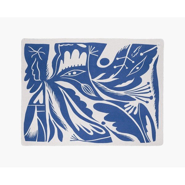 Синьо  одеяло 165x200 cm Lino – noo.ma-image-3